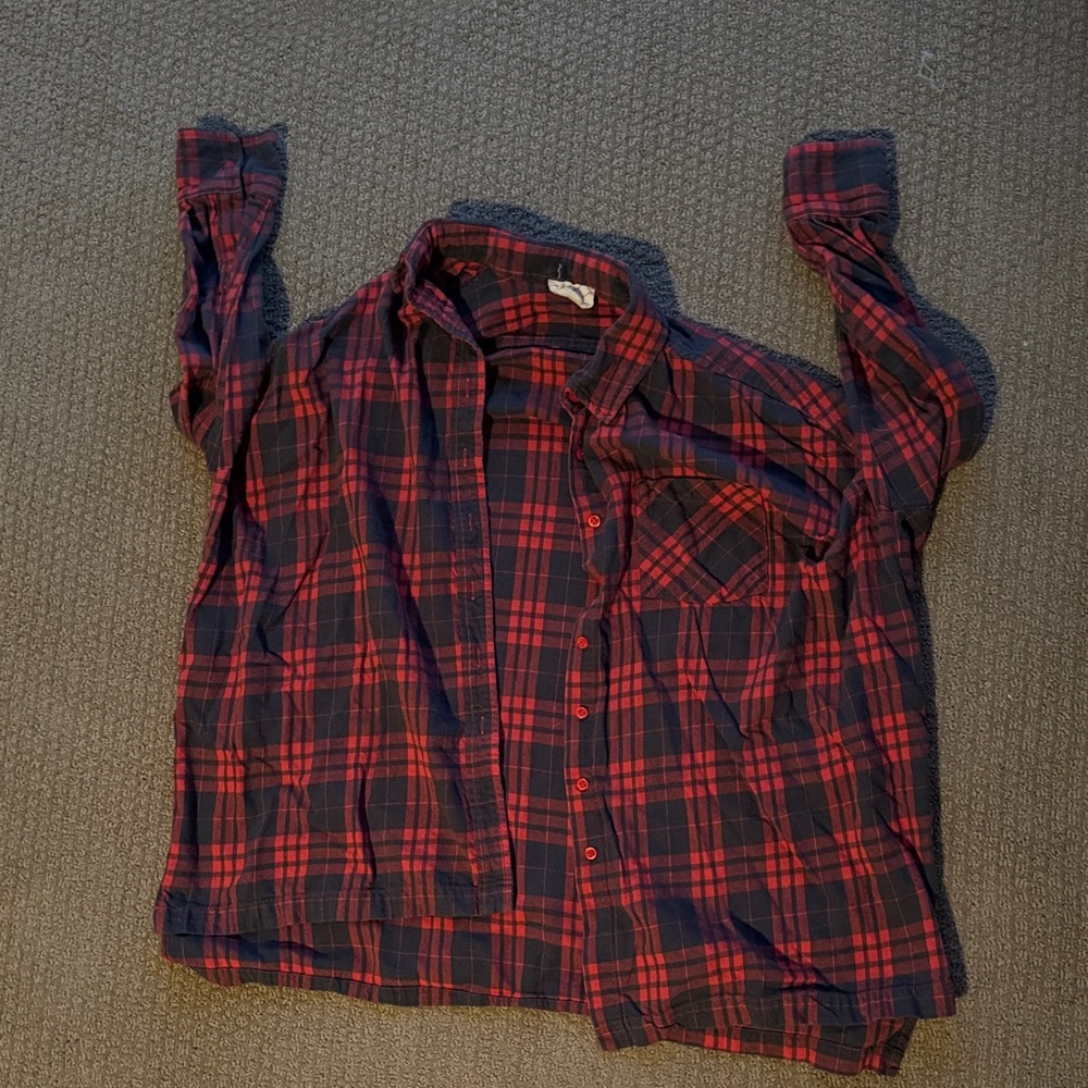 Plaid Red and Blue Women’s Shirt